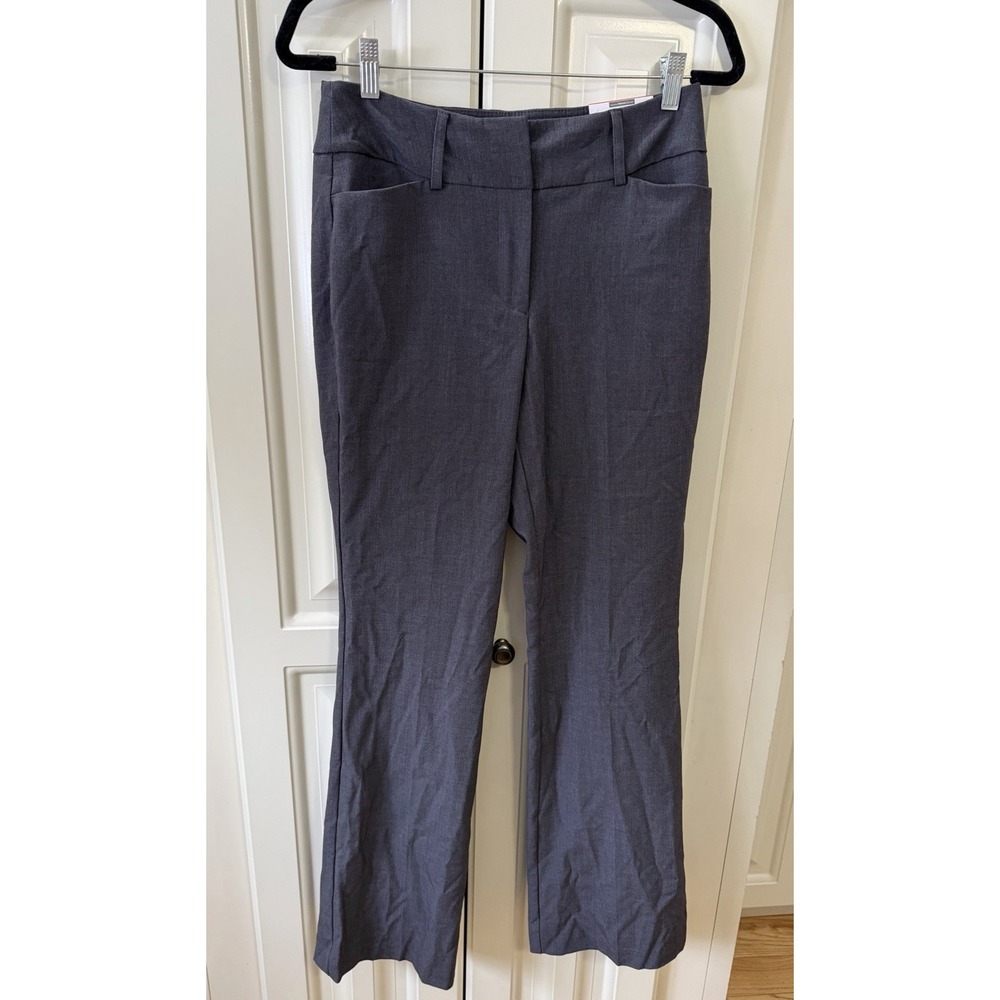 Time and Tru Bootcut Dress Pants Gray Size 4 Mid Rise Stretch NWT Career